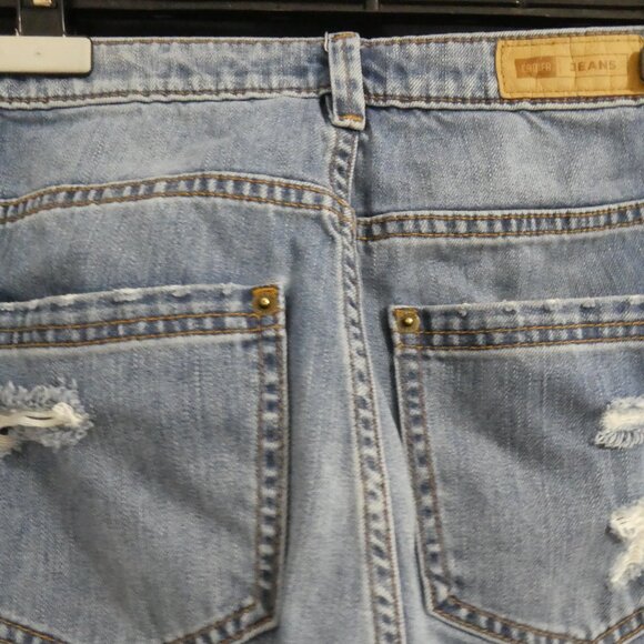 CANIFA JEANS | size 29 | Faded Blue Distressed Cotton Denim Jeans - Picture 10 of 15